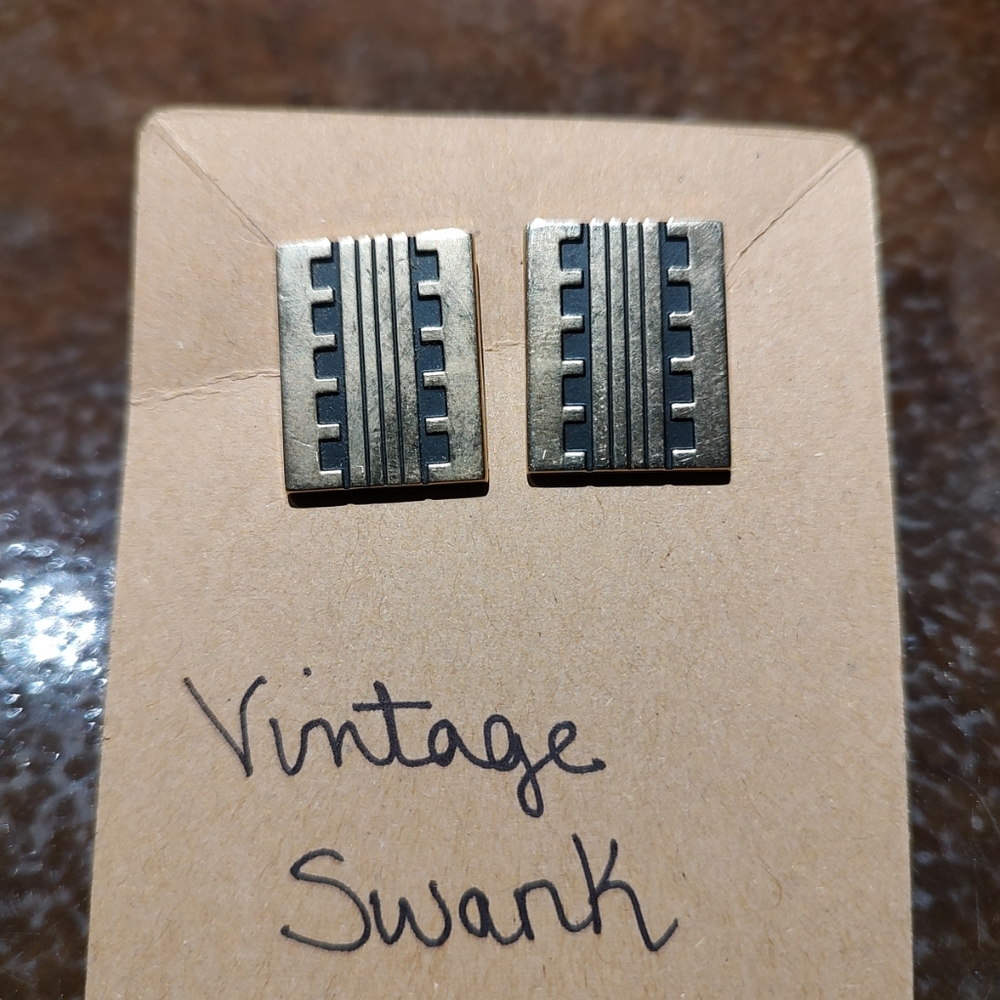 Vintage Swank Cufflinks Gold Tone
